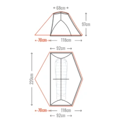 Mont Moondance 1 Person Tent -Outdoor Camping Gear 2020 5 moondance 1 and 1fn dimensions 2000x 5c277589 78e6 4343 8e7f fdf9c7c52266 200983