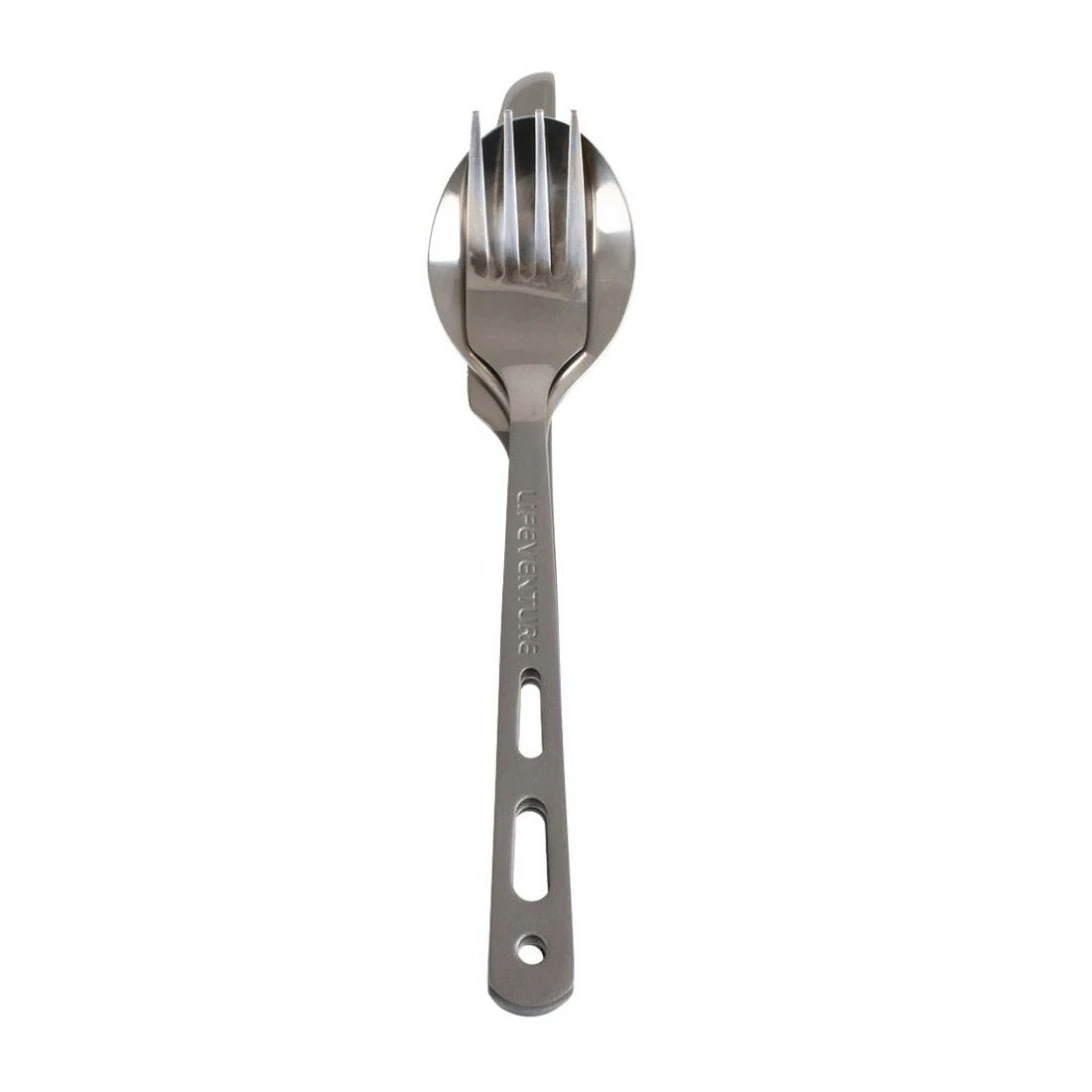 LifeVenture Titanium Cutlery Set 4 LifeVenture Titanium Cutlery Set - Image 2