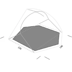 Exped Lyra II 2 Person Tent Footprint