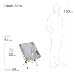 Helinox Chair Zero Folding Camp Chair -Outdoor Camping Gear Helinox ChairZero Grey 05 a0ced4de 030f 4d65 8de8 c9d81b4f3cd8