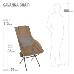 Helinox Savanna Folding Camp Chair -Outdoor Camping Gear Helinox SavannaChair CoyoteTan 03