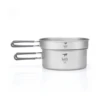 Keith 2 Piece Titanium Pot And Pan Cook Set - 180x81mm