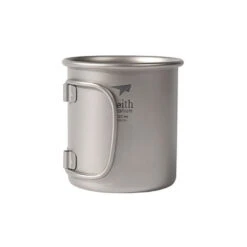 Keith Single-Wall Titanium Mug With Folding Handle -Outdoor Camping Gear Keith Single Wall Titanium Mug with Folding Handle Fold