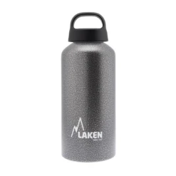 Laken Classic Aluminium Bottle - 600ml -Outdoor Camping Gear Laken Classic Aluminium Bottle 600ml Granite 521752