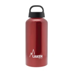 Laken Classic Aluminium Bottle - 600ml -Outdoor Camping Gear Laken Classic Aluminium Bottle 600ml Red 357230