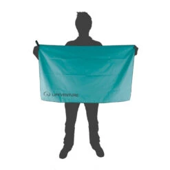 LifeVenture Recycled SoftFibre Trek Towel - Large -Outdoor Camping Gear LifeVenture Recycled SoftFibre Trek Towel Large Teal 02
