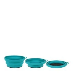 LifeVenture Silicone Ellipse FlexiBowl -Outdoor Camping Gear LifeVenture SiliconeEllipseFlexiBowl Teal 02 338935