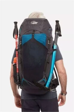 Lowe Alpine Airzone Trek+ 45-55 Litre Mens Hiking Pack -Outdoor Camping Gear Lowe Alpine Airzone Trek 45 55 Litre Mens Hiking Pack Black Back Person 1 184533
