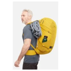 Lowe Alpine Rogue 48 Litre Climbing Daypack -Outdoor Camping Gear Lowe Alpine Rogue 48 Litre Climbing Pack Golden Palm person 931538