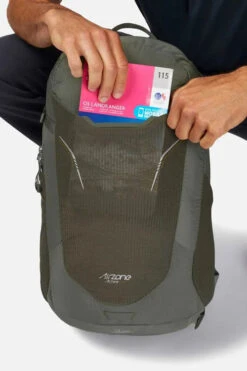 Lowe Alpine AirZone Active 22 Litre Daypack -Outdoor Camping Gear Lowe Alpine Airzone Active 22 Light Khaki 09