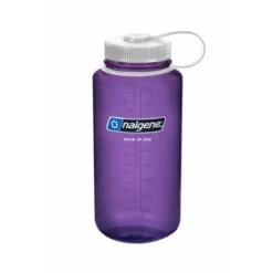 Nalgene Tritan Wide Mouth Bottle - 1L -Outdoor Camping Gear Nalgene Tritan Wide Mouth Bottle 1L Purple White 872630