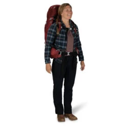 Osprey Aura AG 65 Litre Womens Hiking Backpack -Outdoor Camping Gear Osprey Aura AG 65 Womens Pack Berry Sobert 02