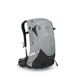 Osprey Stratos 34 Litre Mens Hiking Daypack -Outdoor Camping Gear Osprey Stratos 34 Mens Daypack Smoke Grey
