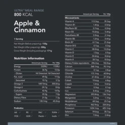 Radix Nutrition Ultra Breakfast Apple & Cinnamon Whey Protein - 800kcal -Outdoor Camping Gear Radix Nutrition Ultra Apple Cinnamon Whey Protein 02 1